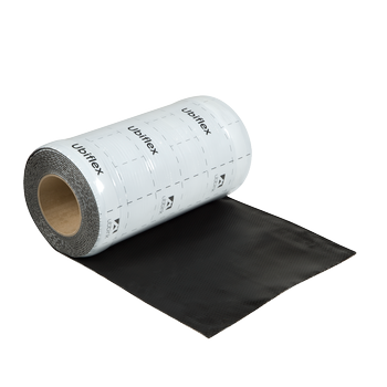 Rol a 5mtr. UBIFLEX FINIO loodvervanger 300mm zelfklevend zwart Ubbink