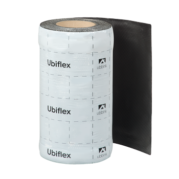 Rol a 5mtr. UBIFLEX FINIO loodvervanger 300mm zelfklevend zwart Ubbink