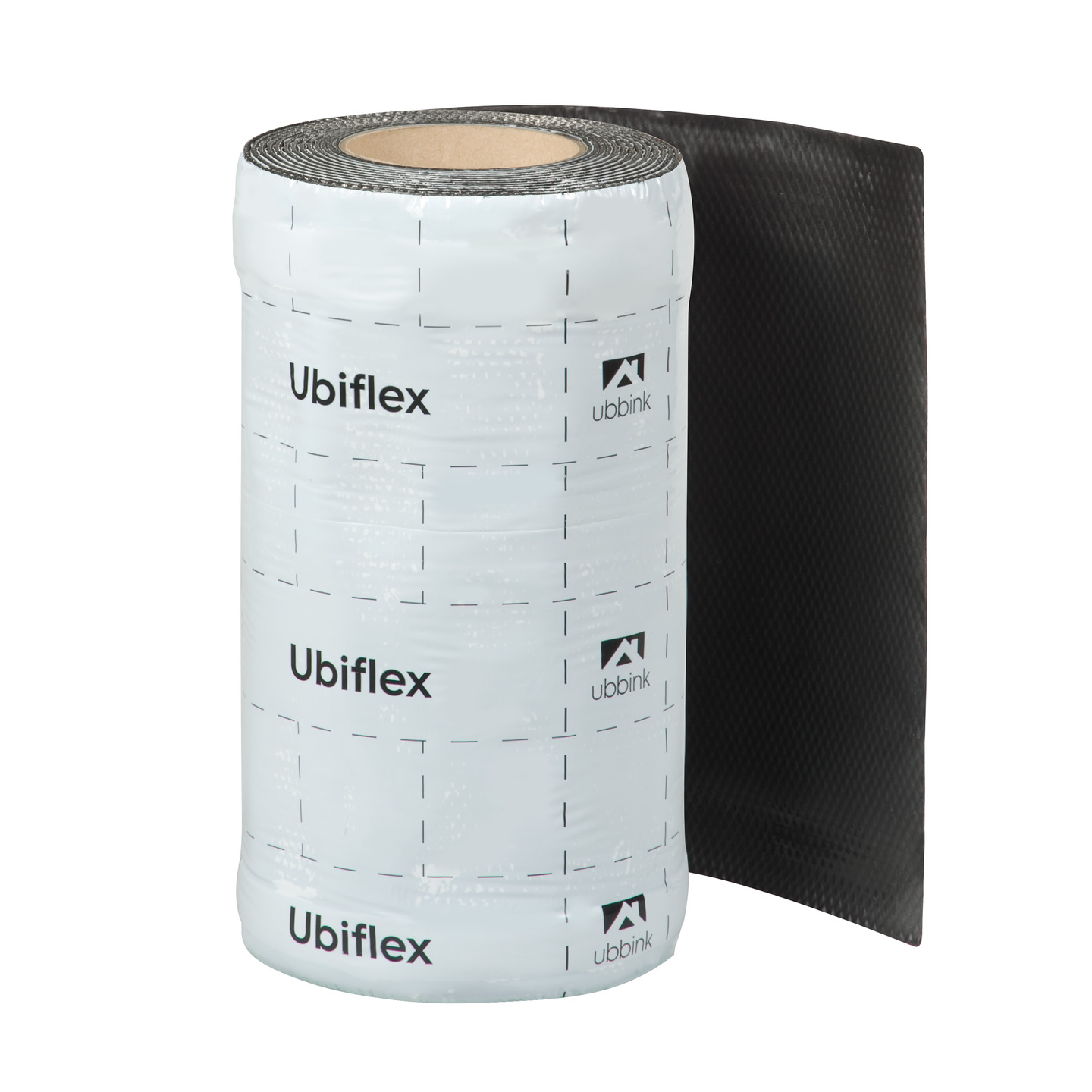 Rol a 5mtr. UBIFLEX FINIO loodvervanger 300mm zelfklevend zwart Ubbink