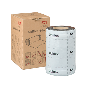 Rol a 5mtr. UBIFLEX FINIO loodvervanger 250mm zelfklevend rood Ubbink