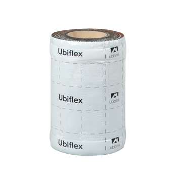 Rol a 5mtr. UBIFLEX FINIO loodvervanger 250mm zelfklevend rood Ubbink
