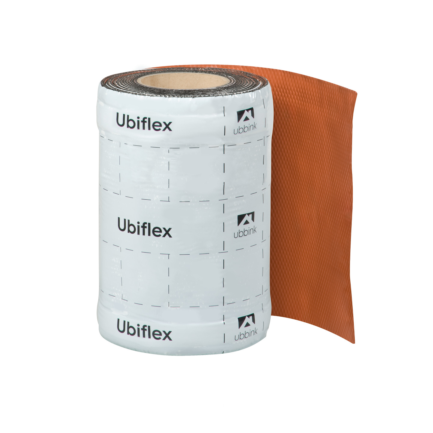 Rol a 5mtr. UBIFLEX FINIO loodvervanger 250mm zelfklevend rood Ubbink