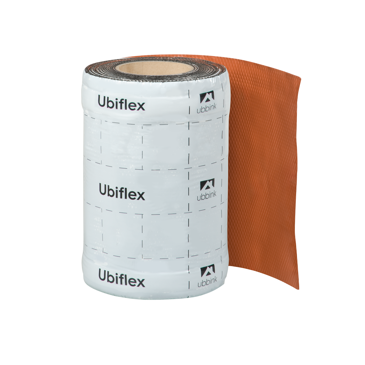 Rol a 5mtr. UBIFLEX FINIO loodvervanger 250mm zelfklevend rood Ubbink
