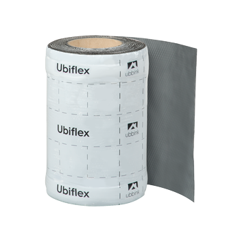 Rol a 5mtr. UBIFLEX FINIO loodvervanger 250mm zelfklevend grijs Ubbink