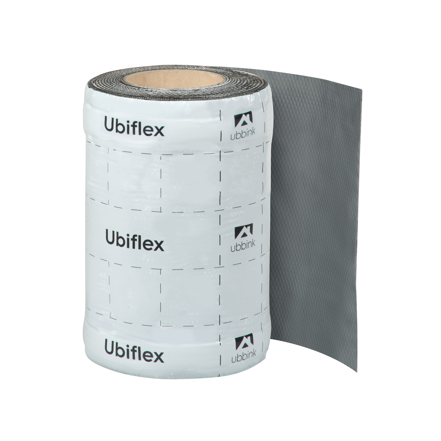Rol a 5mtr. UBIFLEX FINIO loodvervanger 250mm zelfklevend grijs Ubbink