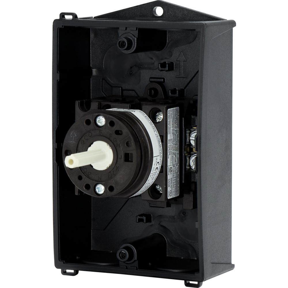 Aan-Uit-schakelaar 3-polig +N 20A 90° opbouw 4kW 207109 Eaton