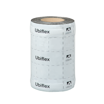 Rol a 10mtr. UBIFLEX FINIO loodvervanger 250mm zelfklevend zwart Ubbink