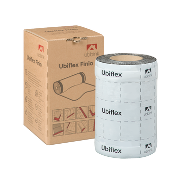 Rol a 5mtr. UBIFLEX FINIO loodvervanger 250mm zelfklevend zwart Ubbink