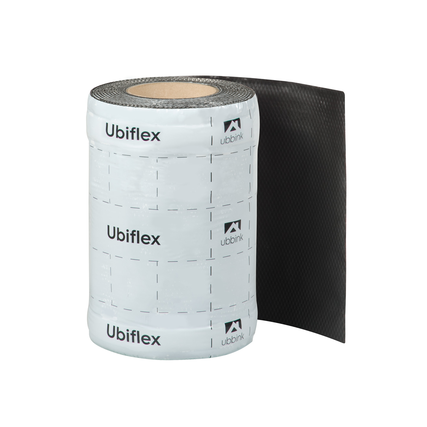 Rol a 10mtr. UBIFLEX FINIO loodvervanger 250mm zelfklevend zwart Ubbink