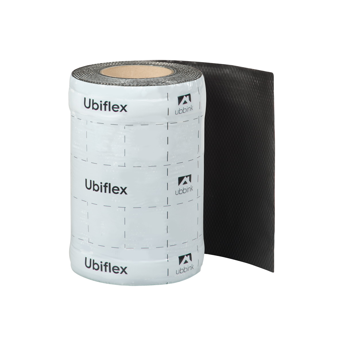 Rol a 10mtr. UBIFLEX FINIO loodvervanger 250mm zelfklevend zwart Ubbink