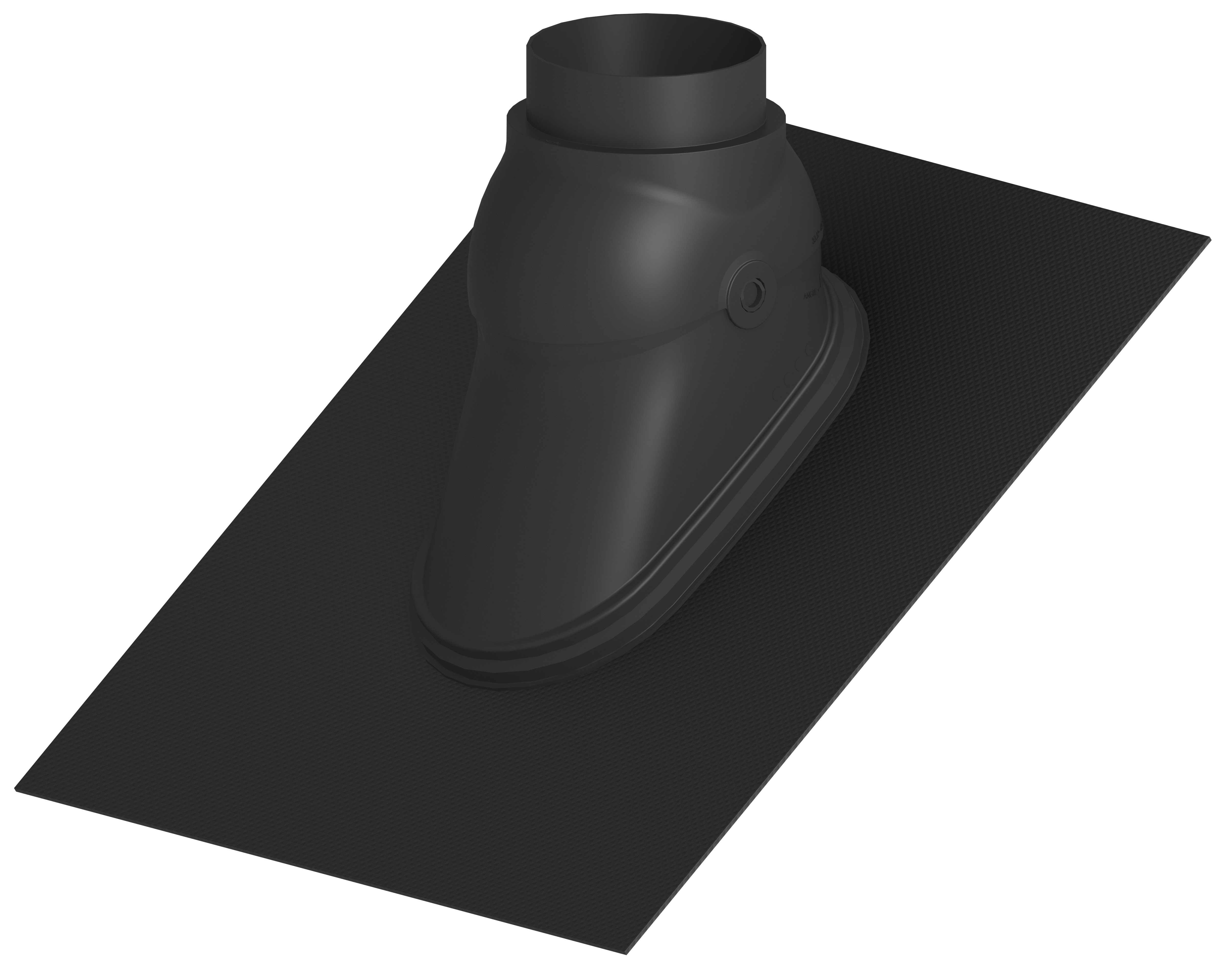 FX Easy doorvoerpan 128-132mm zwart 15°-60° Burgerhout