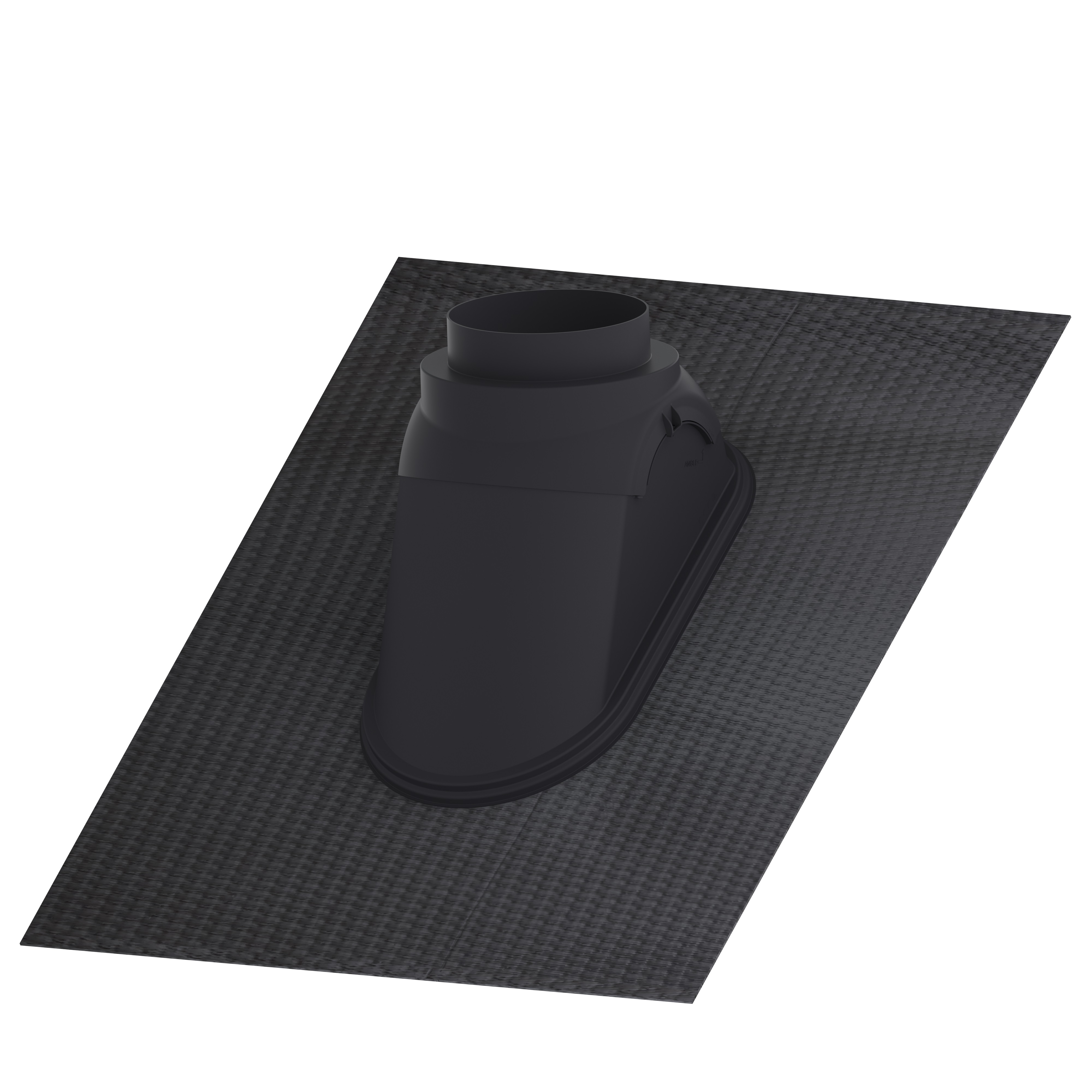 Doorvoerpan DX Easy 263mm zwart incl. glijschaal Burgerhout