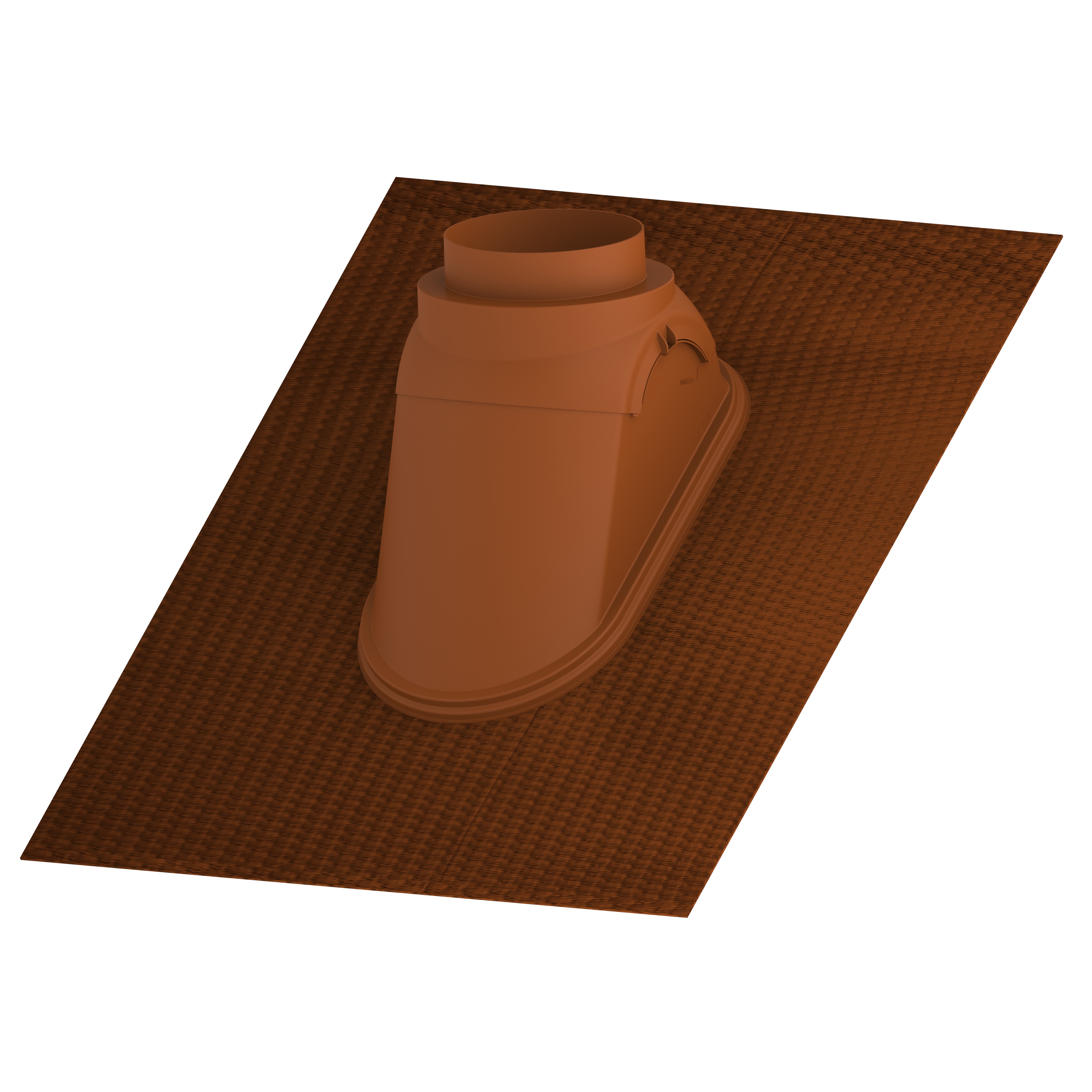 Doorvoerpan DX Easy 263mm terra (rood) incl. glijschaal Burgerhout