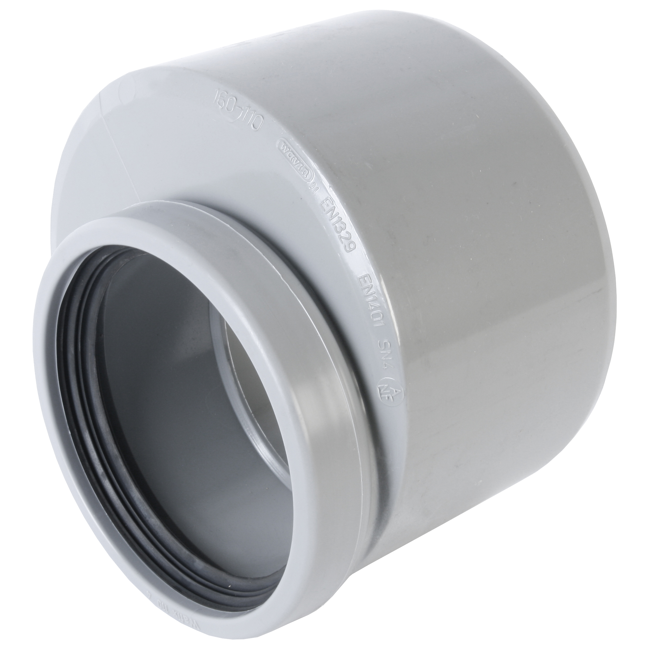 Wafix PVC manchet inzetverloopring 160x125mm SN4 grijs Wavin