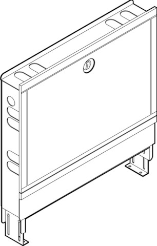 Inbouw Verdeelkast 560 staal RAL9016 Viega
