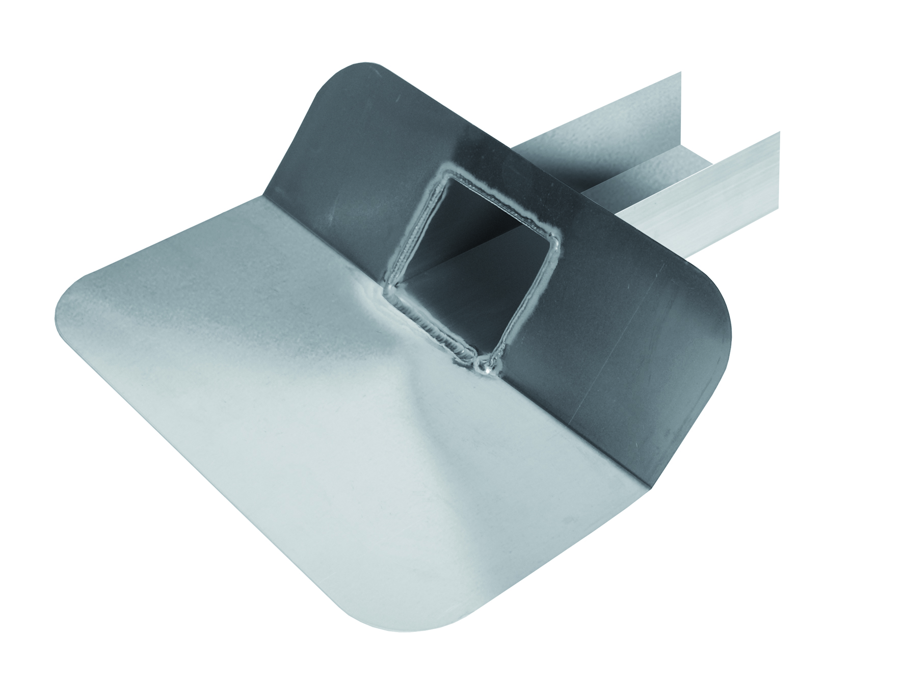 Kiezelbak open aluminium 60x80mm 45° L=200 Anjo