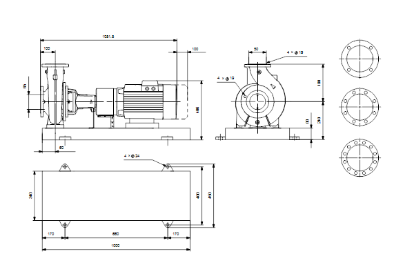 Normfundatiepomp NK 50-160/177AA2F2AESBQQEIW3 2,20kW GRUNDFOS