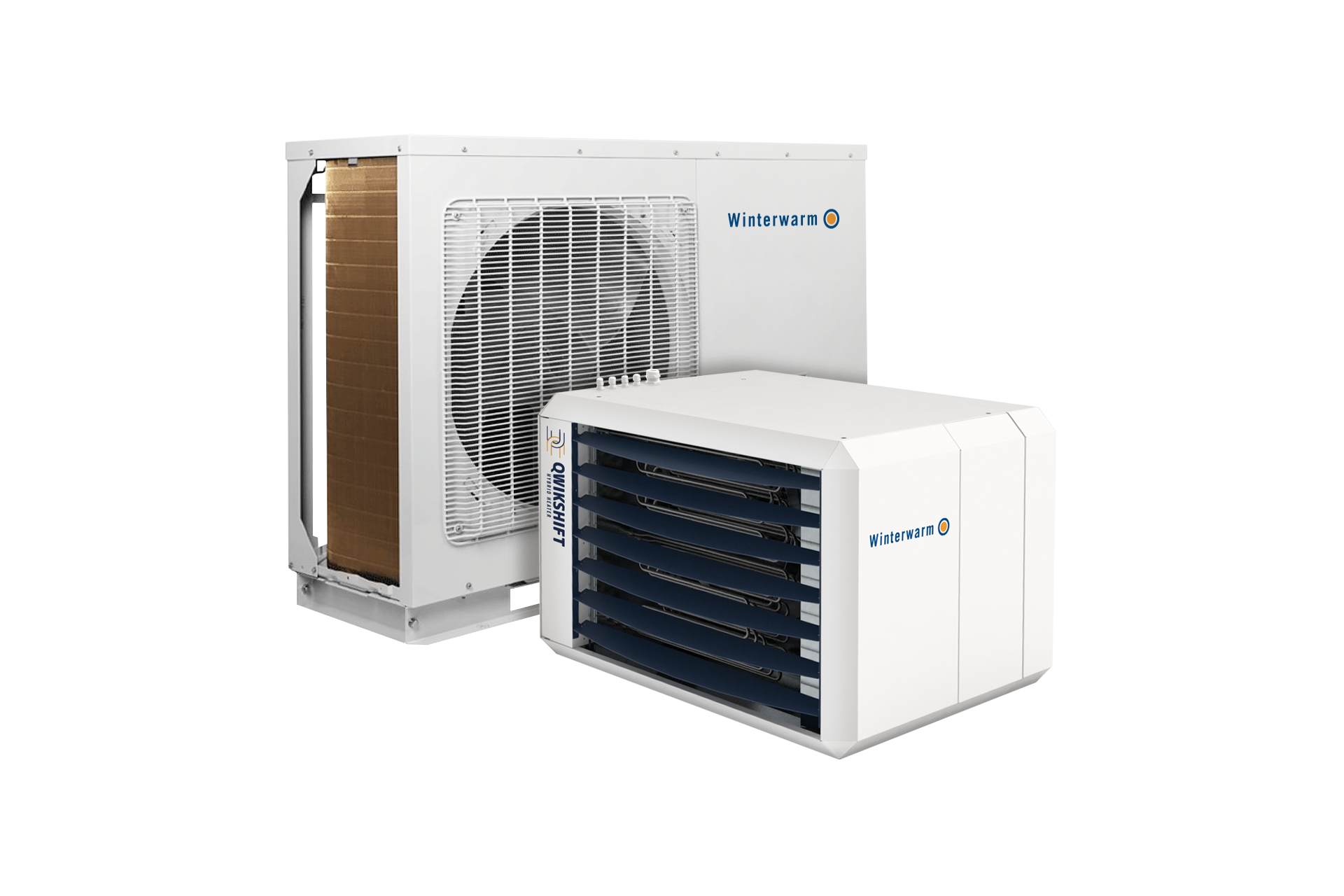 Binnenunit Qwikshift Hybride luchtverwarmer / booster all-electric QSE 16+20 incl. Smart controller Winterwarm