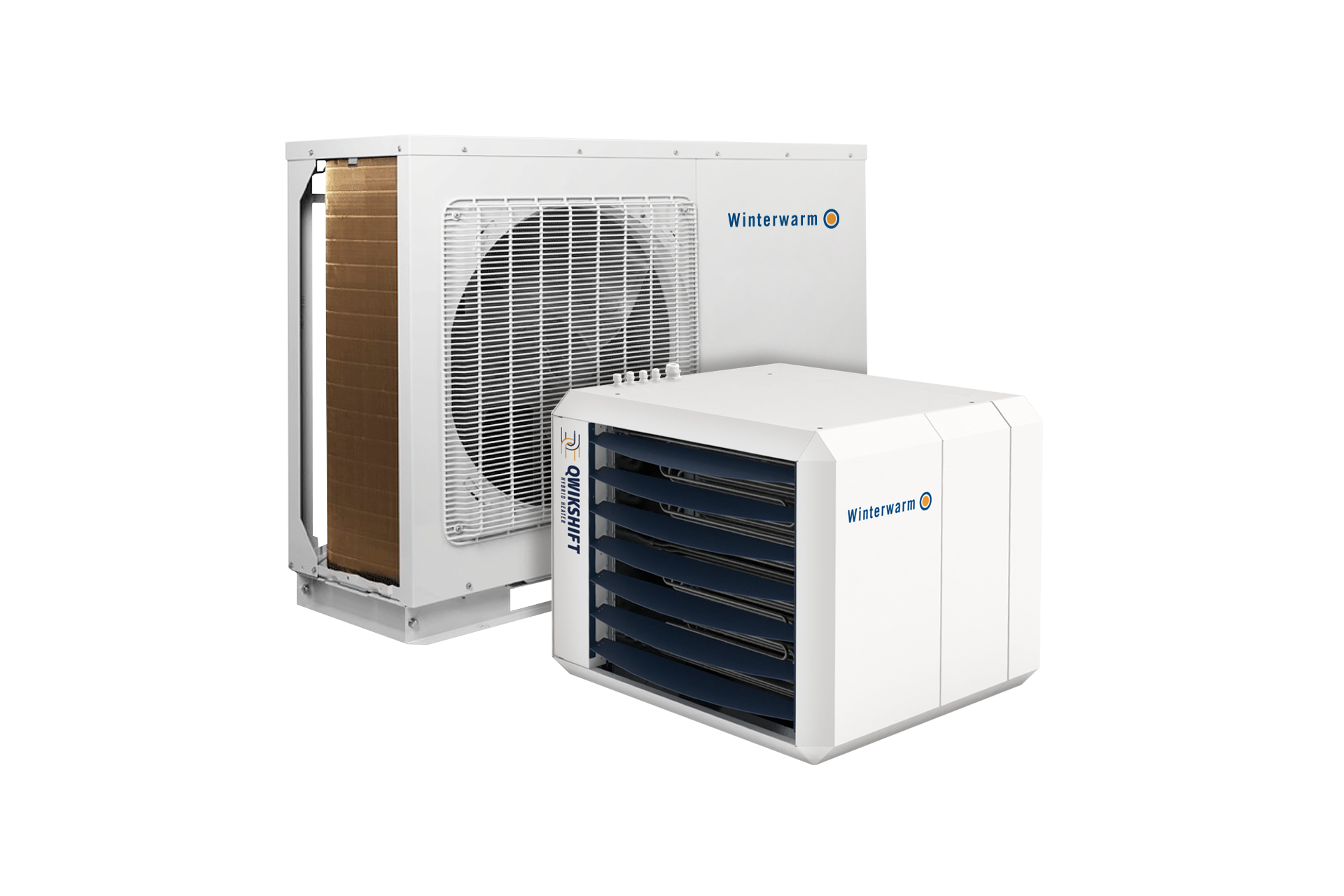 Binnenunit Qwikshift Hybride luchtverwarmer / booster all-electric QSE 12+15 incl. Smart controller Winterwarm
