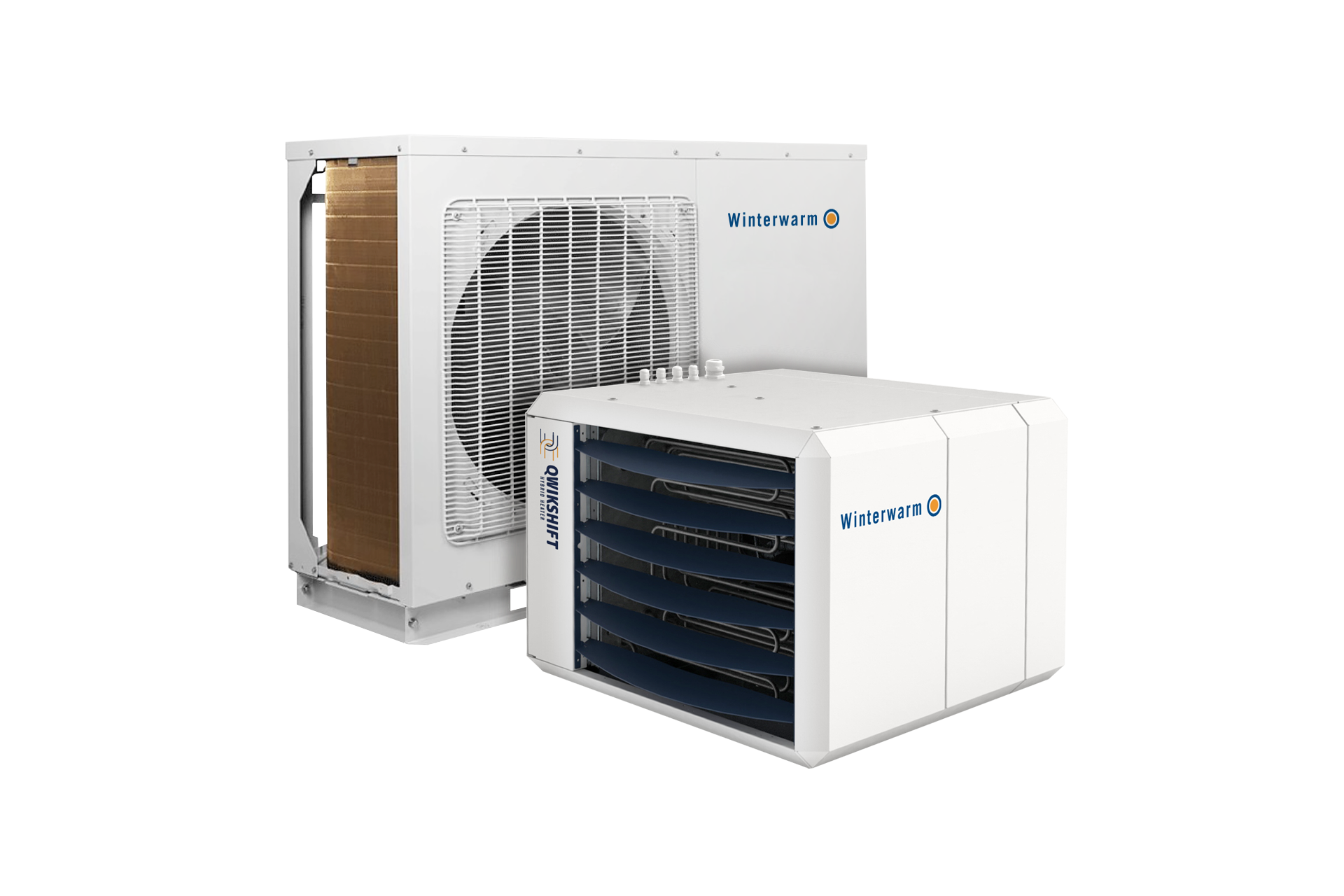 Binnenunit Qwikshift Hybride luchtverwarmer / booster all-electric QSE 6+15 incl. Smart controller Winterwarm