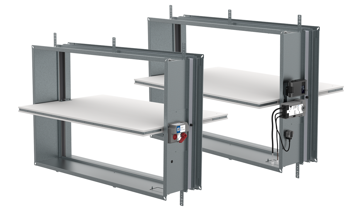 Brandklep rechthoekig FDS-EI90S-1000x1000-H0 Systemair