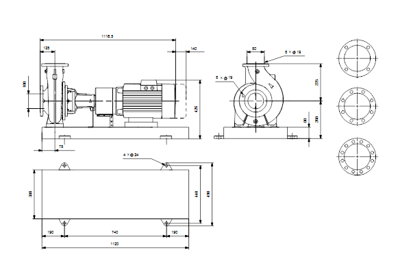 Normfundatiepomp NK 80-160/161AA2F2AESBQQEIW3 2,20kW GRUNDFOS
