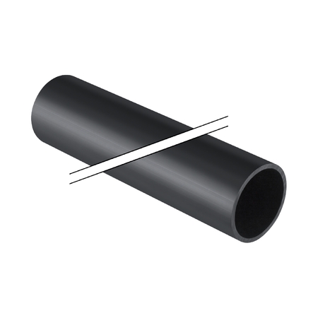 Lengte a 3mtr. Polyethyleen (PE) afvoerbuis Silent-db20 geluidsarm 75mm WD=3,6mm Geberit