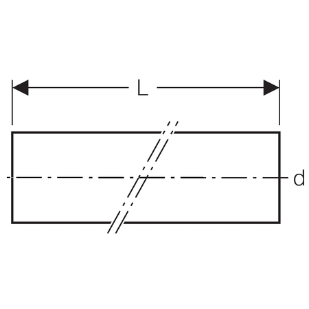 Lengte a 3mtr. Polyethyleen (PE) afvoerbuis Silent-db20 geluidsarm 75mm WD=3,6mm Geberit