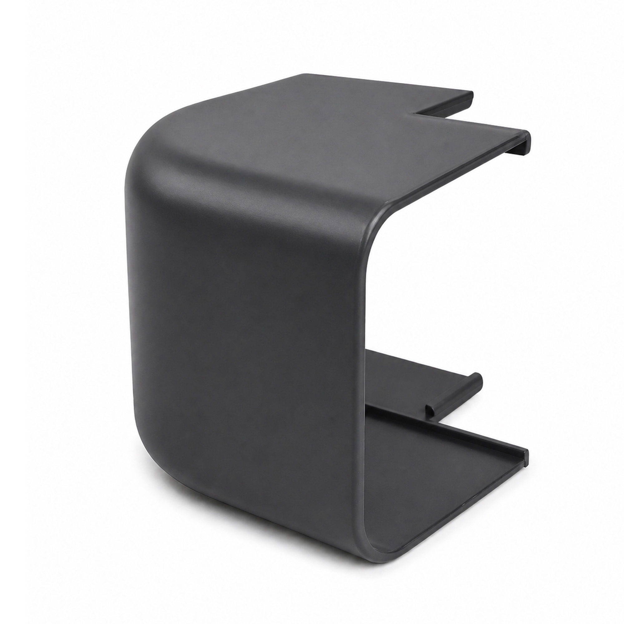 Buitenbocht rond 90° 65X50mm antraciet grijs PVC RAL7016 Canalit