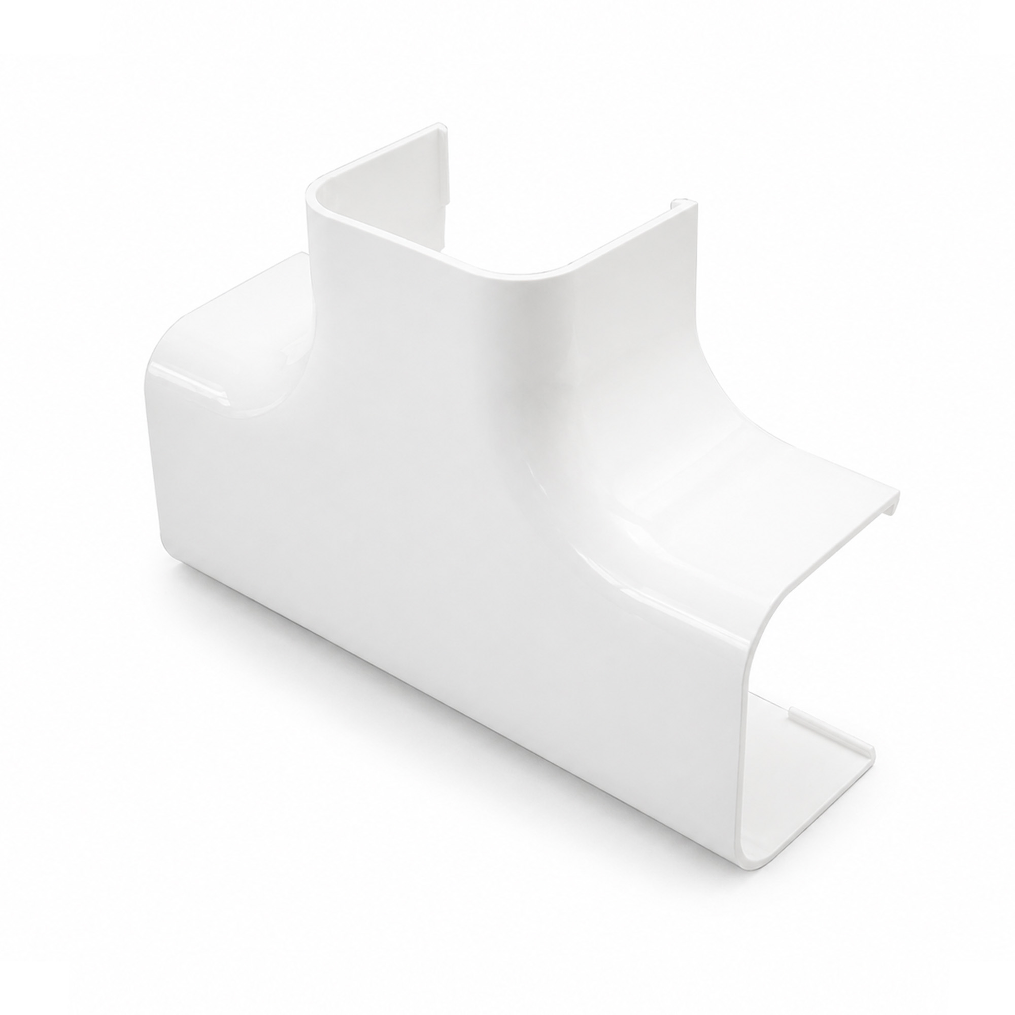 T-stuk 90x65mm wit PVC RAL9010 Canalit