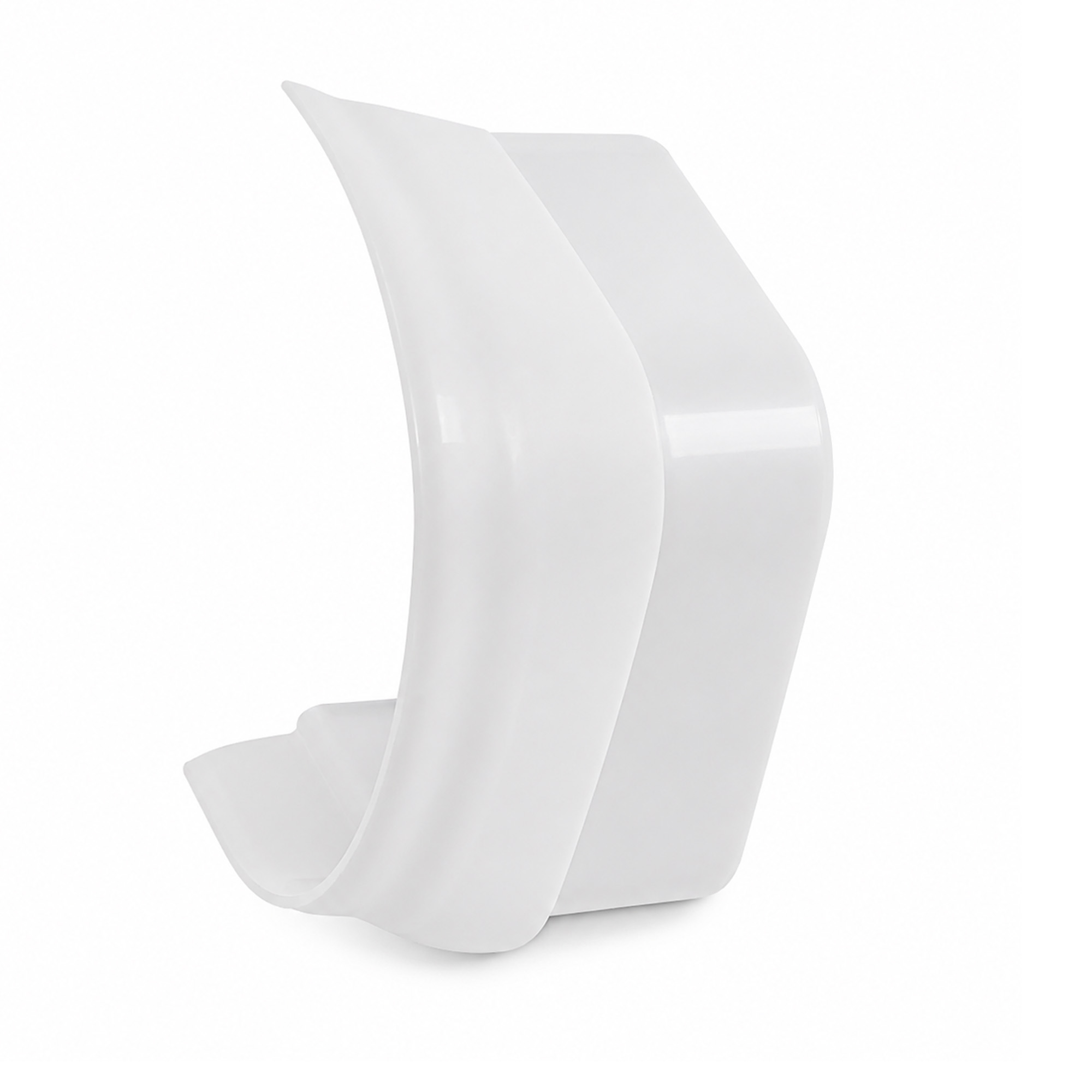 Aansluitstuk met flexibele rand 80x60mm wit PVC RAL9010 Canalit