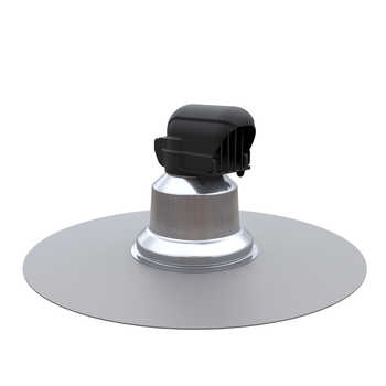 Kabel- en leidingdoorvoer plakplaat geisoleerd 50mm alu/Armourplan PVC Ubbink