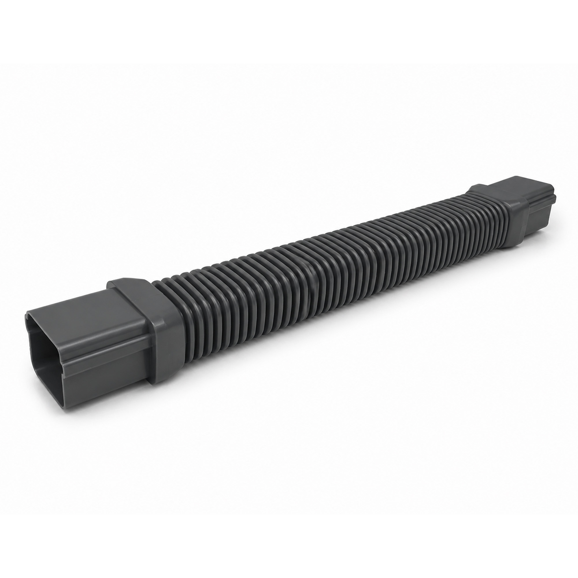 Flexibel leidingstuk 125x75mm antraciet grijs PVC RAL7016 Canalit
