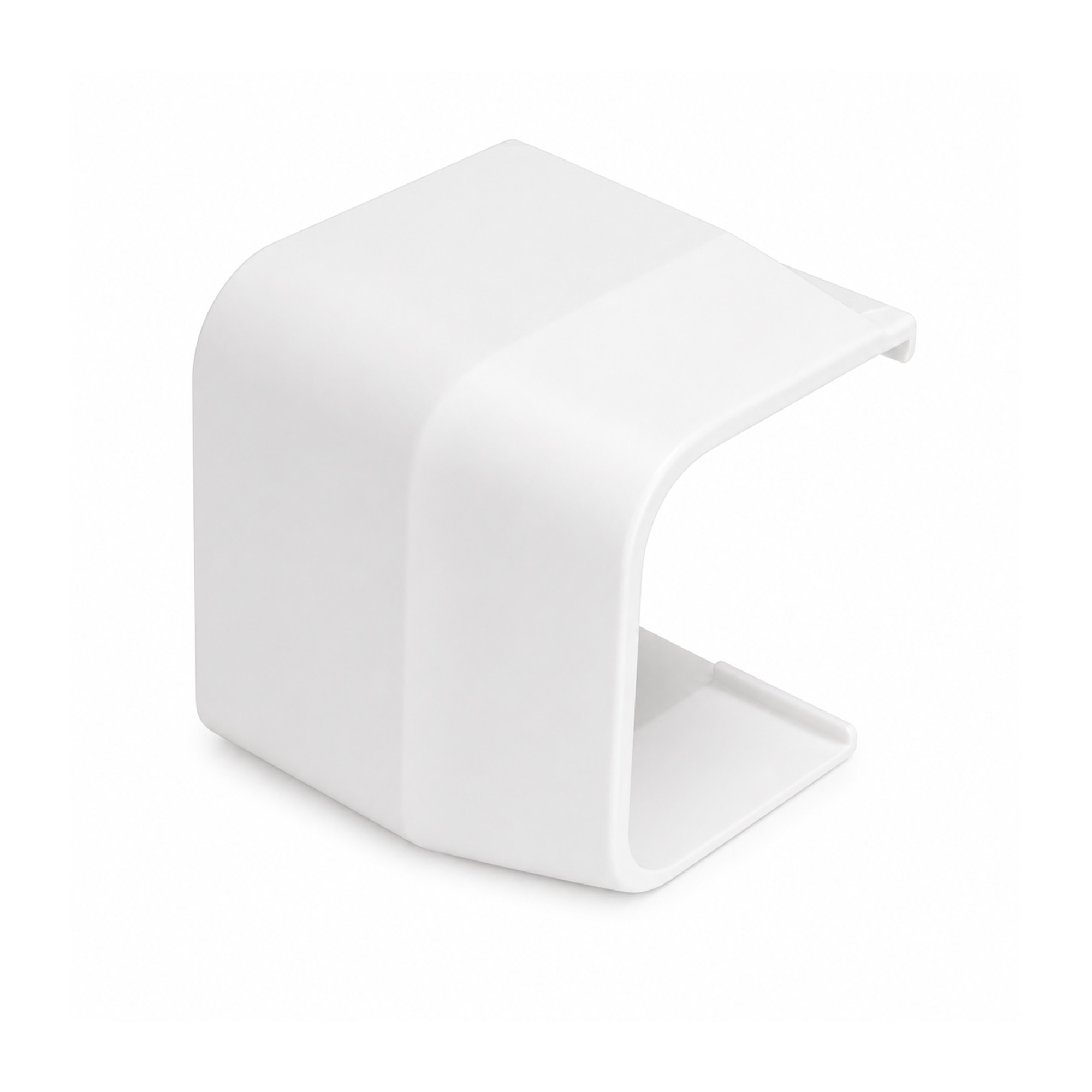 Verloopstuk 125x75mm wit PVC RAL9010 Canalit