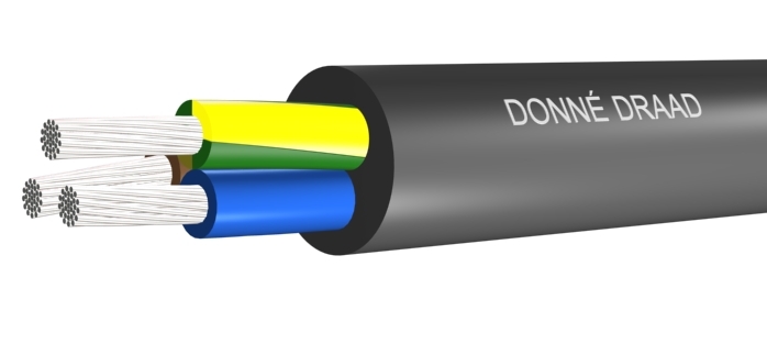 Ring a 100m. Neopreenkabel RMcLz Eca-D-zwart 5G2,5mm2 Donné