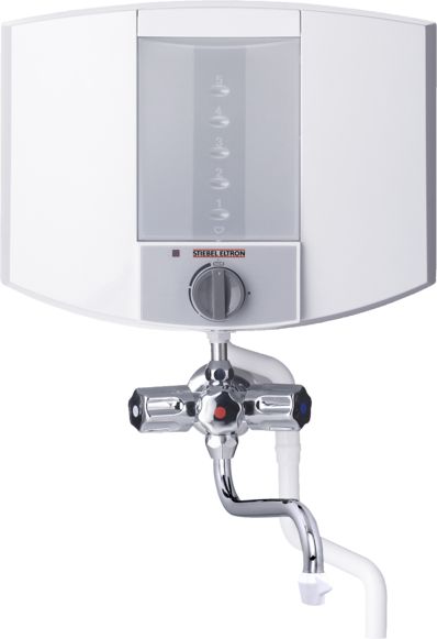Close-up heetwatertoestel EBK5 KA 5liter met mengkraan chroom (koud, warm en kokend water) STIEBEL ELTRON