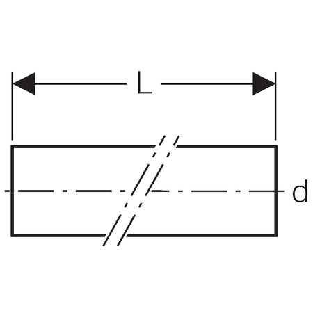 Lengte a 5mtr. Polyethyleen (PE) afvoerbuis 32mm WD=3mm Geberit