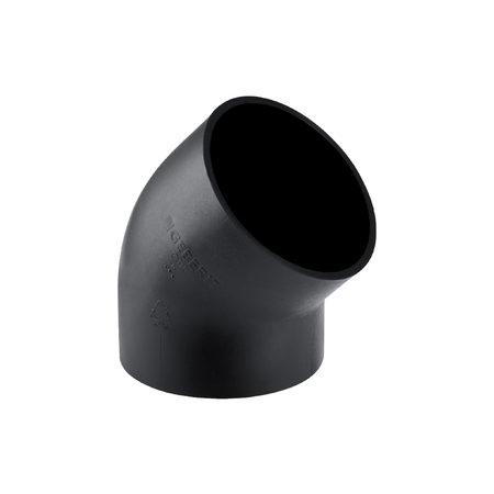 Polyethyleen (PE) bocht 45° 160mm Geberit