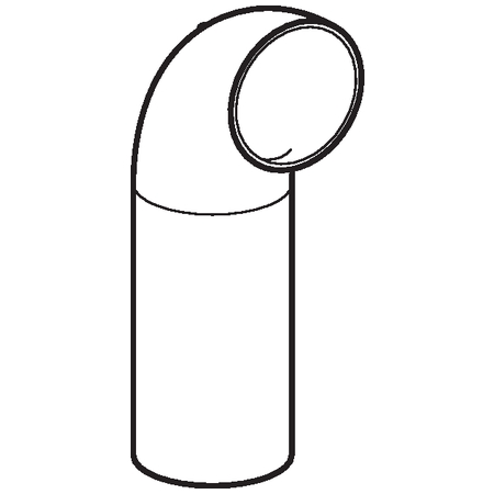 Polyethyleen (PE) bocht 90° 160mm Geberit