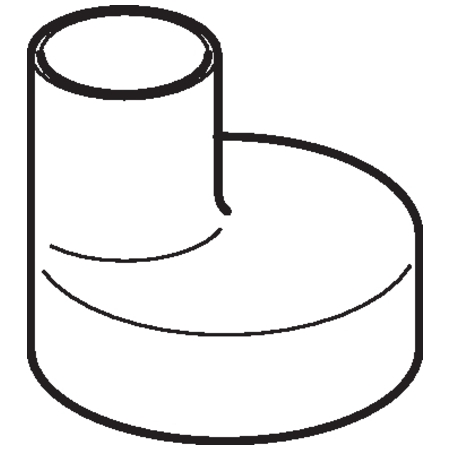 Polyethyleen (PE) verloopstuk excentrisch 160x125mm Geberit