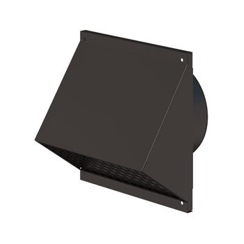 Toevoer-gevelkap Aerfoam HR-WTW metaal 160mm zwart Ubbink