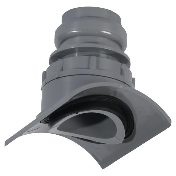 Klemaanboorzadel PVC 110x40mm gat 57mm Wavin