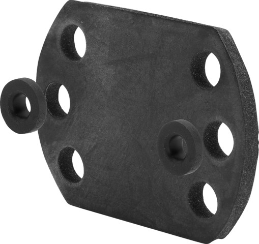 Rubberplatenset tbv muurbeugel 651350 zwart Viega