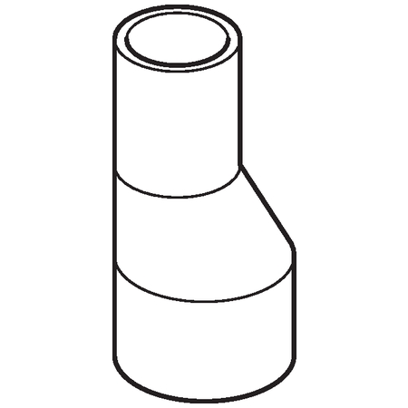 Polyethyleen (PE) verloopstuk excentrisch 200x160mm Geberit