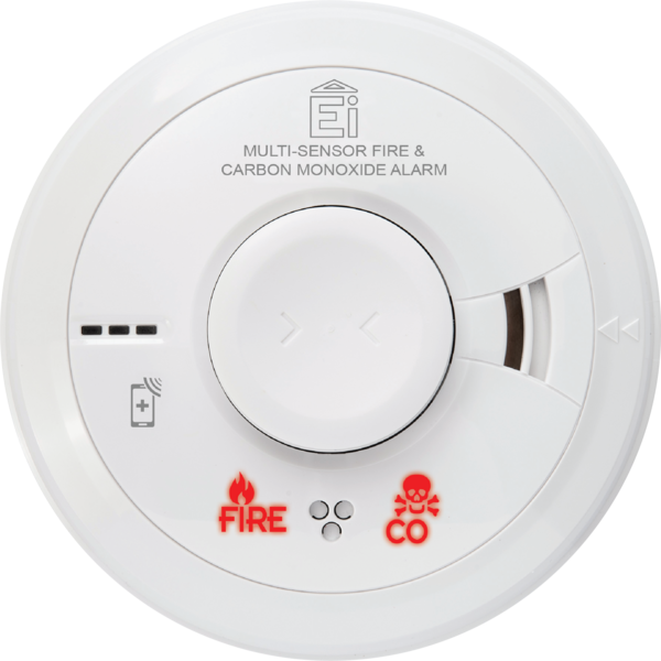 Brandmelder Multi-sensormelder rook-hitte -CO 230V AudioLINK backkup batterij 10-jaars lithium Ei Electronics