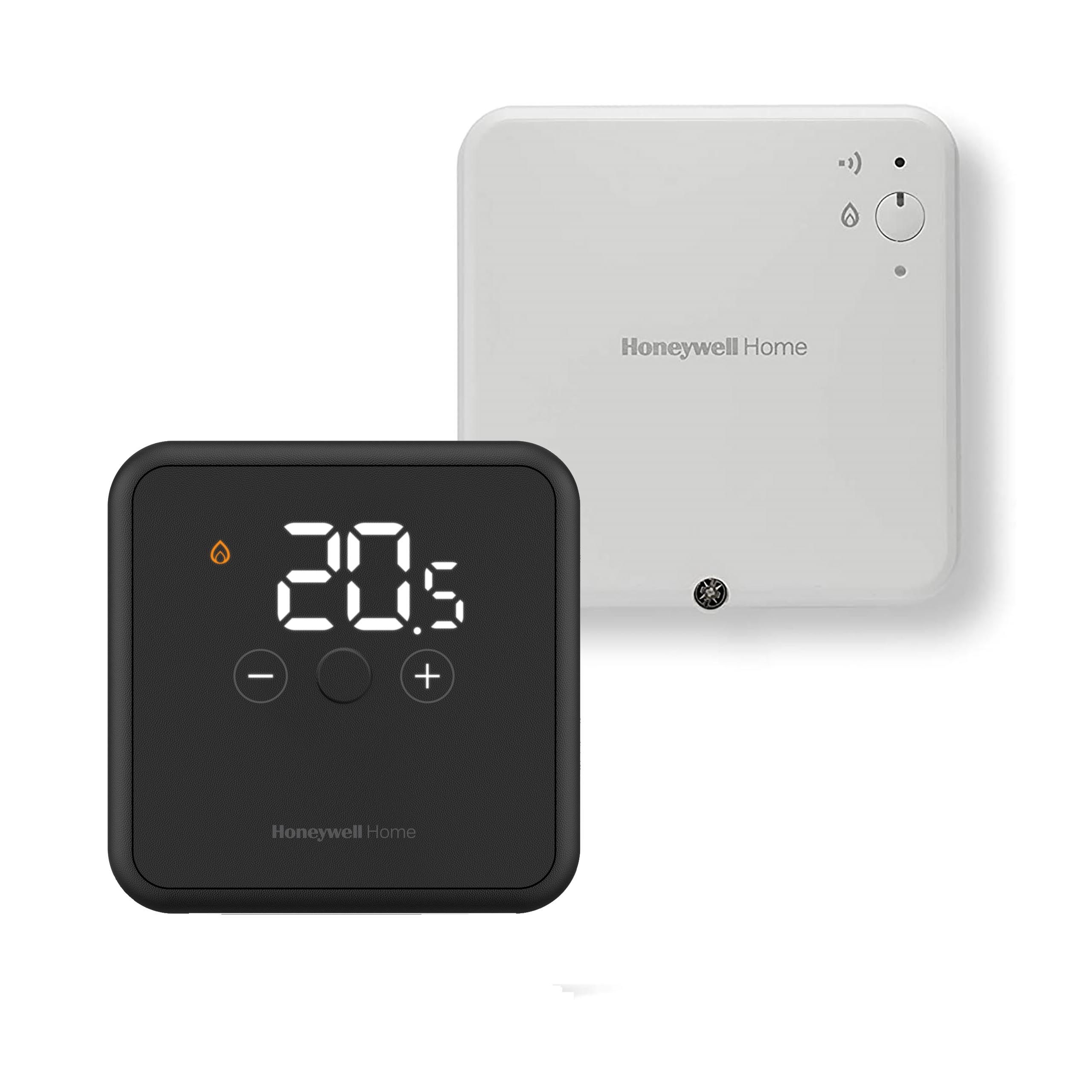 Ruimtethermostaatset DT4RM draadloos digitaal zwart incl. ontvanger modulerend OpenTherm Resideo