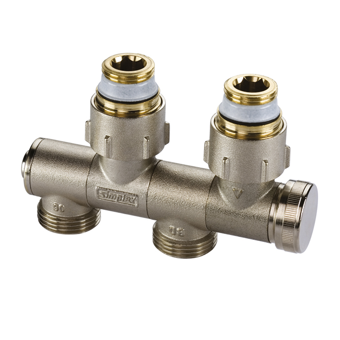 H-onderblok Variocon met aftap MM G1/2x3/4 EK Ni Simplex VVE=5 Flamco