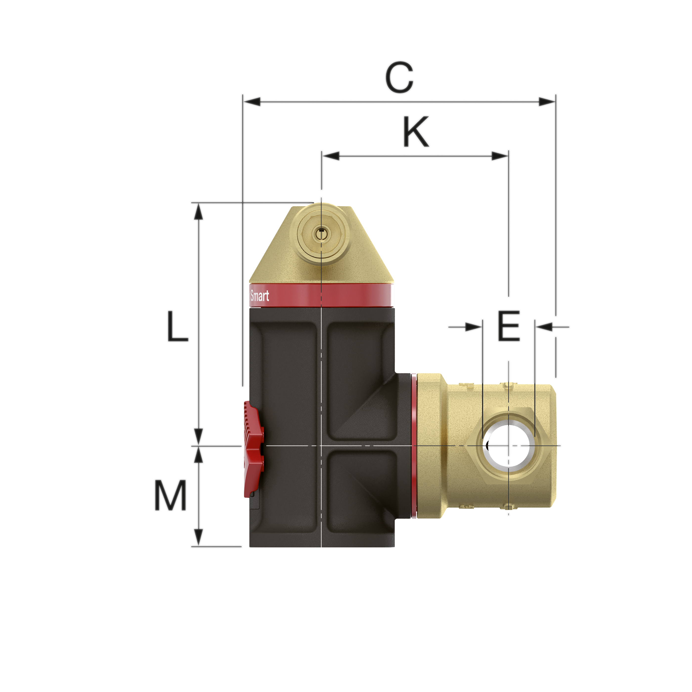 Luchtafscheider Flamcovent Smart hor/vert. 22mm knel Flamco