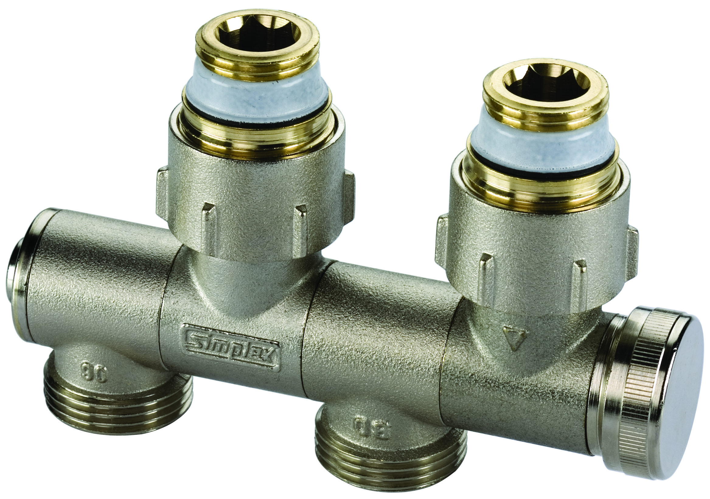 H-onderblok Variocon met aftap MM G1/2x3/4 EK Ni Simplex VVE=5 Flamco