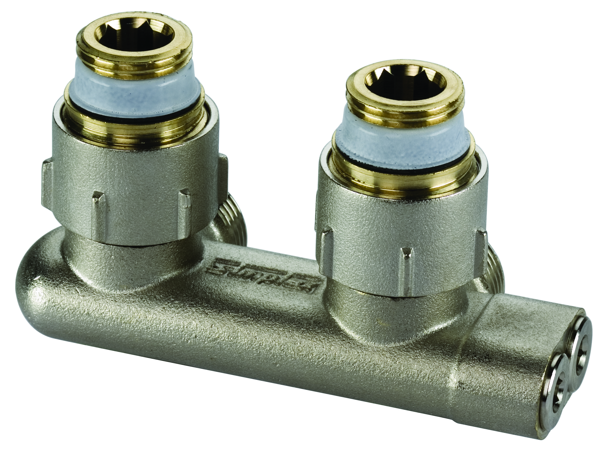H-onderblok aanv/ret gekruist haaks MM G1/2x3/4 EK Ni Simplex VVE=5 Flamco